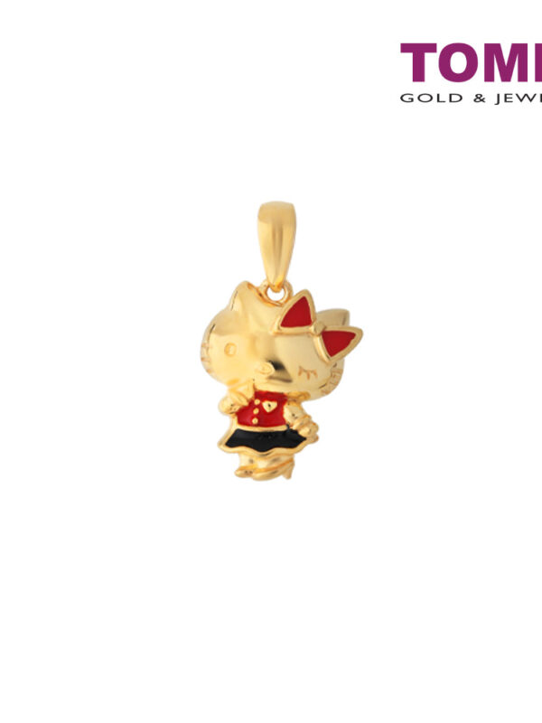 TOMEI X Hello Kitty in Red Pendant, Yellow Gold 916