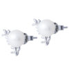 TOMEI 【福泽千秋】Pearl Earrings, White Gold 585