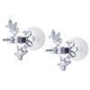 TOMEI 【福泽千秋】Pearl Earrings, White Gold 585