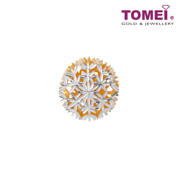 TOMEI Snow Flake Charm, Yellow Gold 916
