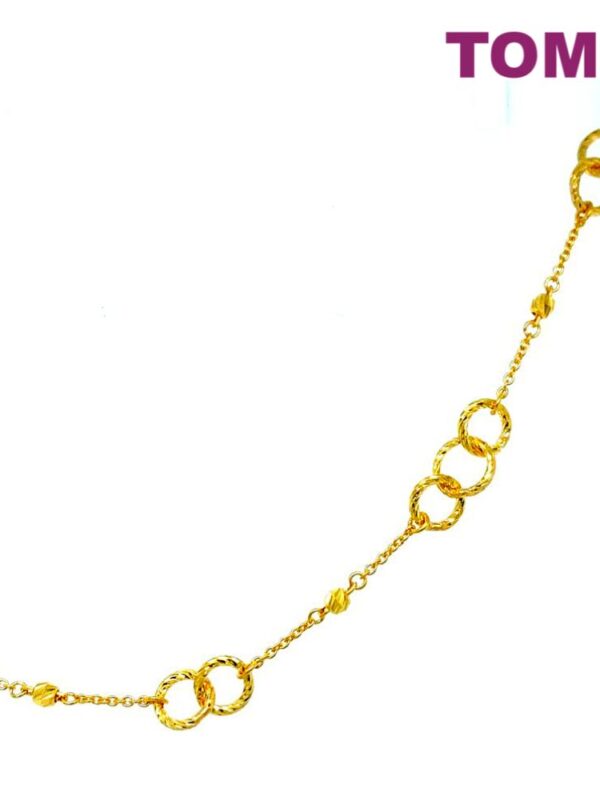 TOMEI Small Circles Bracelet, Yellow Gold 916