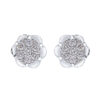 TOMEI Blooms Of Fortune Diamond Earrings, White Gold 585