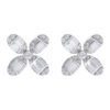 TOMEI Blooms Of Fortune Diamond Earrings, White Gold 750