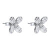 TOMEI Blooms Of Fortune Diamond Earrings, White Gold 750