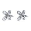 TOMEI Blooms Of Fortune Diamond Earrings, White Gold 750