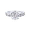 TOMEI Blooms Of Fortune Diamond Ring, White Gold 750