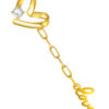 TOMEI Diamond Cut Collection Only Love Bracelet, Yellow Gold 916