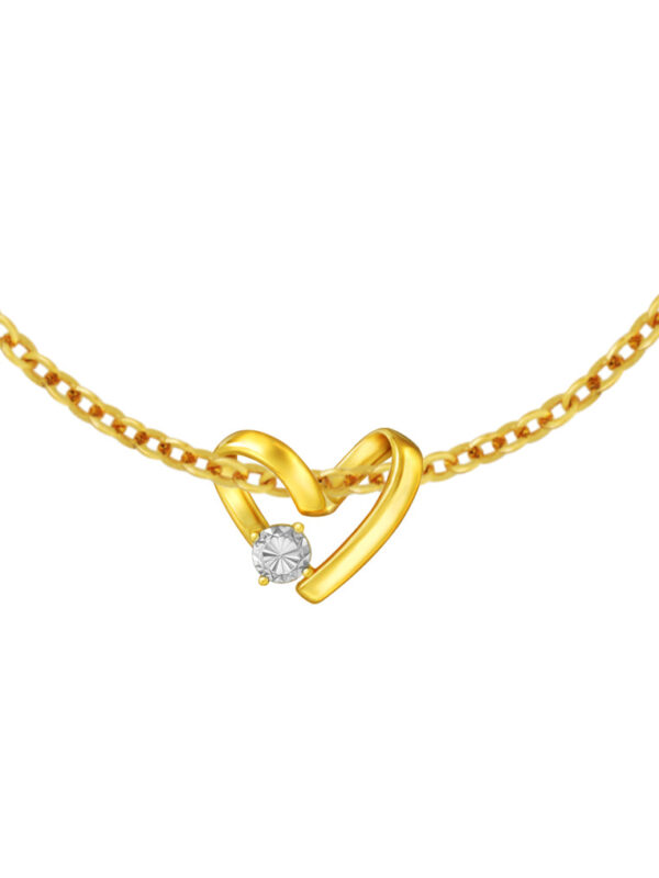 TOMEI Diamond Cut Collection Only Love Pendant, Yellow Gold 916