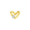 TOMEI Diamond Cut Collection Only Love Pendant, Yellow Gold 916