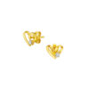 TOMEI Diamond Cut Collection Only Love Earrings, Yellow Gold 916