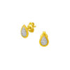 TOMEI Diamond Cut Collection Earrings, Yellow Gold 916