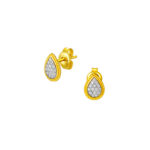 TOMEI Diamond Cut Collection Earrings, Yellow Gold 916