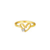 TOMEI Diamond Cut Collection Only Love Ring, Yellow Gold 916