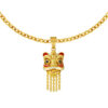 TOMEI Lion Dance Tassel Pendant, Yellow Gold 916