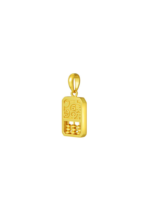 TOMEI Rich Abacus Pendant, Yellow Gold 916