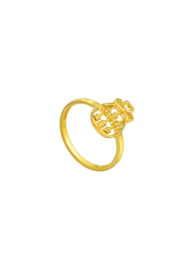 TOMEI Fu-Dai Abacus Ring, Yellow Gold 916