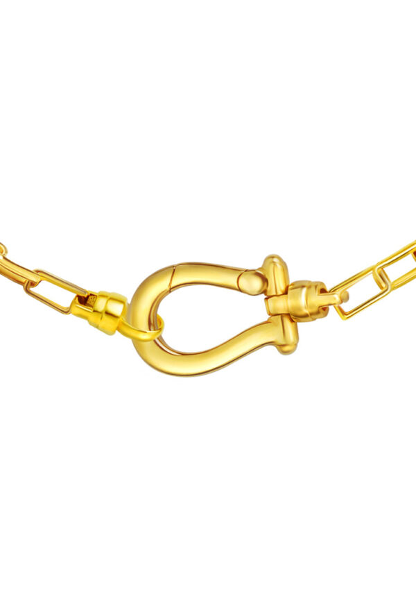 TOMEI Lucky Horseshoe Necklace, Yellow Gold 916