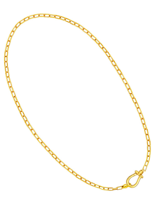 TOMEI Lucky Horseshoe Necklace, Yellow Gold 916