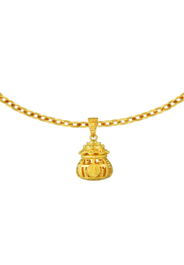 TOMEI Blissful Collection Fu-Dai Abacus Pendant, Yellow Gold 916