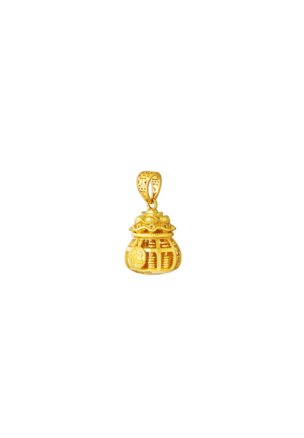 TOMEI Blissful Collection Fu-Dai Abacus Pendant, Yellow Gold 916