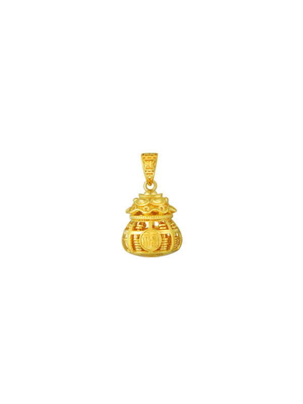 TOMEI Blissful Collection Fu-Dai Abacus Pendant, Yellow Gold 916