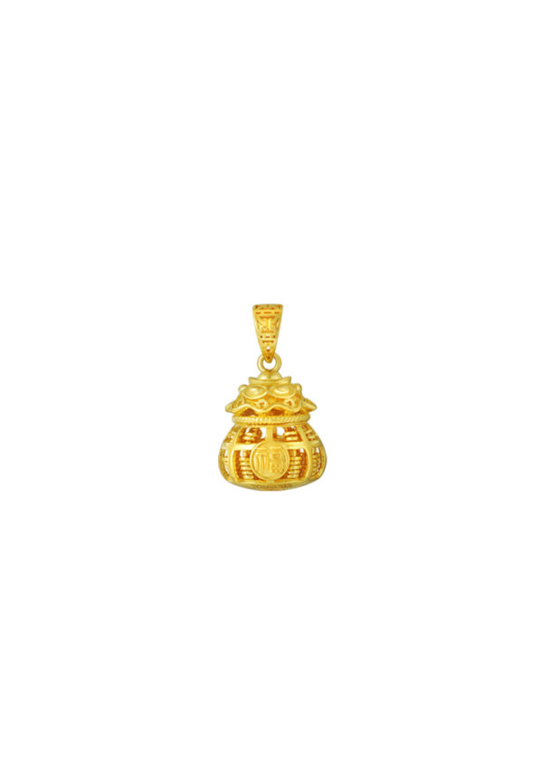 TOMEI Blissful Collection Fu-Dai Abacus Pendant, Yellow Gold 916