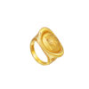 TOMEI Ingot Ring, Yellow Gold 916