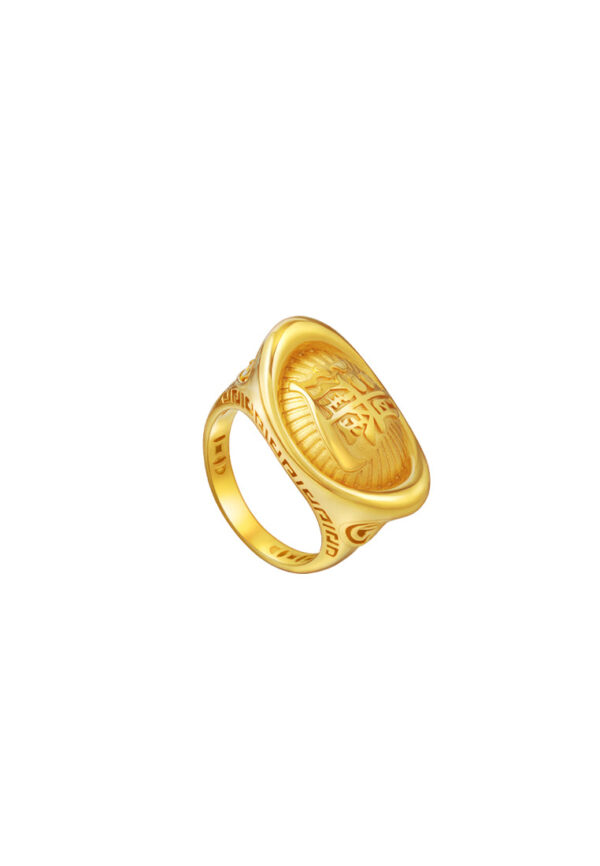 TOMEI Ingot Ring, Yellow Gold 916