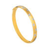 TOMEI Dual-Tone Bangle, Yellow Gold 916