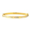 TOMEI Dual-Tone Bangle, Yellow Gold 916