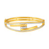 TOMEI Dual-Tone Bangle, Yellow Gold 916