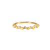 TOMEI Dual-Tone Minimalist Ring, Yellow Gold 916