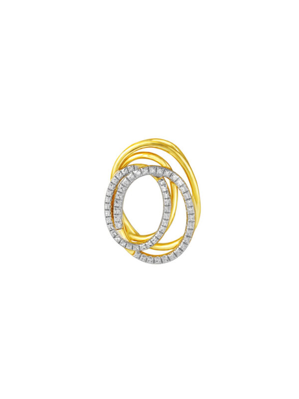 TOMEI Diamond Cut Collection Pendant, Yellow Gold 916