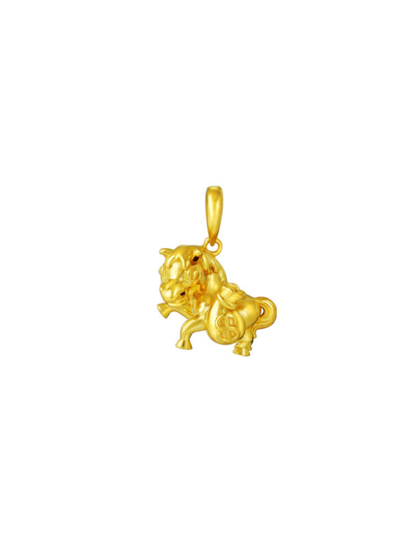 TOMEI The Bountiful Horse Pendant, Yellow Gold 916