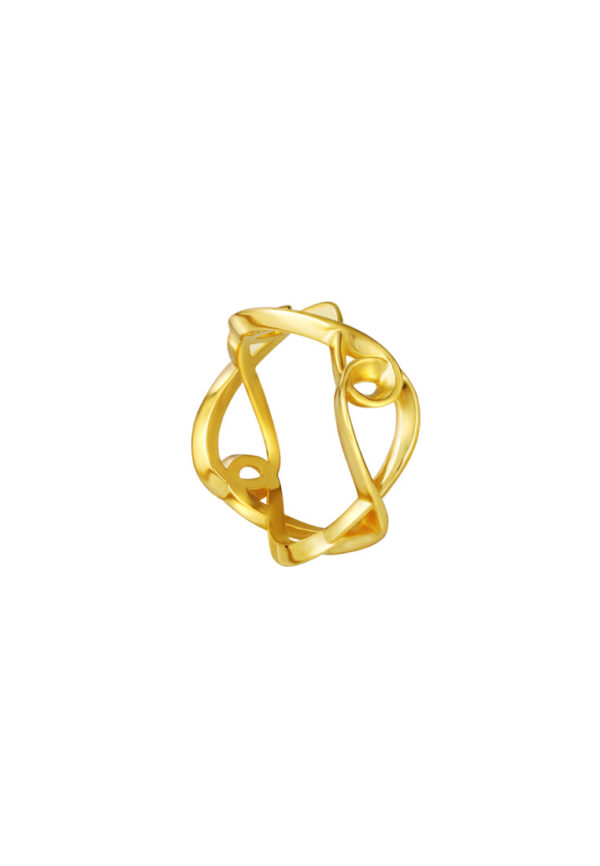 TOMEI Anastasia Infinity Ring, Yellow Gold 916