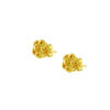 TOMEI Diamond Cut Collection Wealthy Flower Earrings, Yellow Gold 916