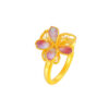 TOMEI Antique Gold Series Flowers Ring, Yellow Gold 999