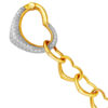 TOMEI Diamond Cut Collection Bracelet Yellow Gold 916