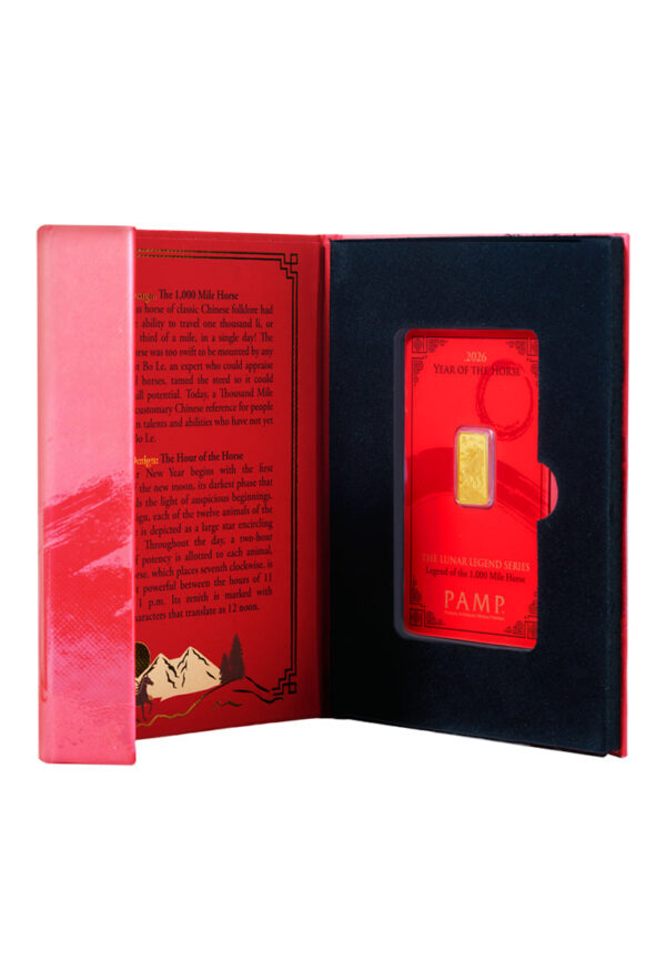 TOMEI x PAMP Suisse | The Lunar Legend Series 2026 | Legend Of The Horse 10GM | Fine Gold 9999