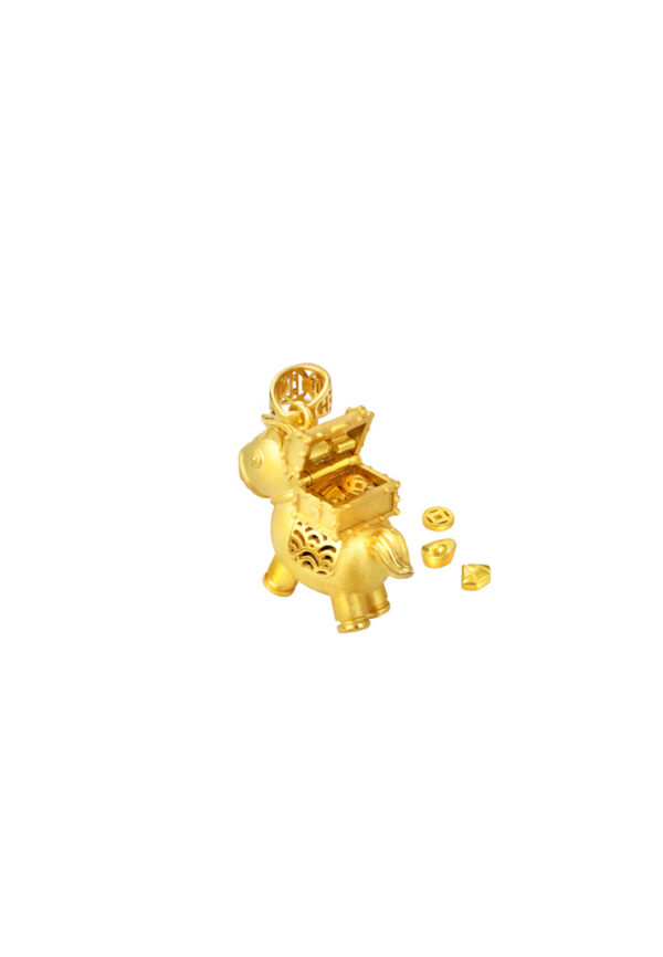 TOMEI The Bountiful Horse Pendant, Yellow Gold 916