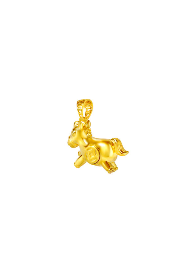 TOMEI The Bountiful Horse Pendant, Yellow Gold 916