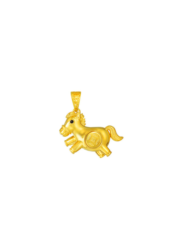 TOMEI The Bountiful Horse Pendant, Yellow Gold 916