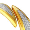 TOMEI Diamond Cut Collection Bangle, Yellow Gold 916