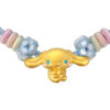 TOMEI X Sanrio Cinnamoroll 5D Charm with Blue Rope Bracelet, Yellow Gold 999