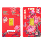TOMEI 【花开富贵】Hua Kai Fu Gui Flower Gold Bar 3.11G | Fine Gold 9999