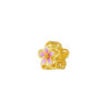 TOMEI Chomel Collection Pink Flower Charm, Yellow Gold 916