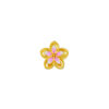 TOMEI Chomel Collection Pink Flower Charm, Yellow Gold 916