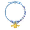 TOMEI X Sanrio Cinnamoroll 5D Charm with Blue Rope Bracelet, Yellow Gold 999