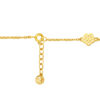 TOMEI Diamond Cut Collection Wealthy Flower Bracelet, Yellow Gold 916