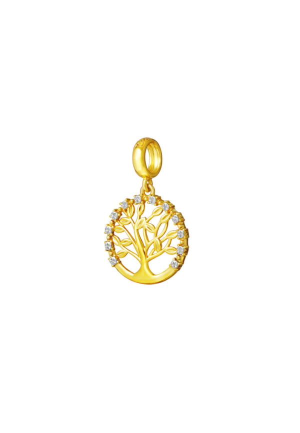 TOMEI Chomel Collection Life Tree Charm, Yellow Gold 916